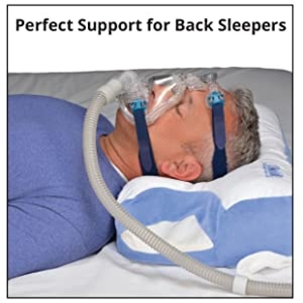 Contour CPAP Pillow 2.0 - Orthopedic Bed Pillow with Built in Cervical Neck  Support for Side or Back Sleeper