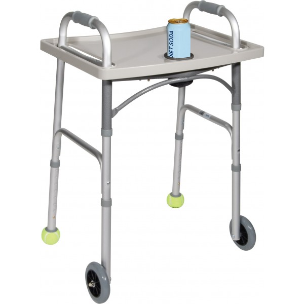 Drive Medical Universal NonFolding Walker Tray with Cup Holder