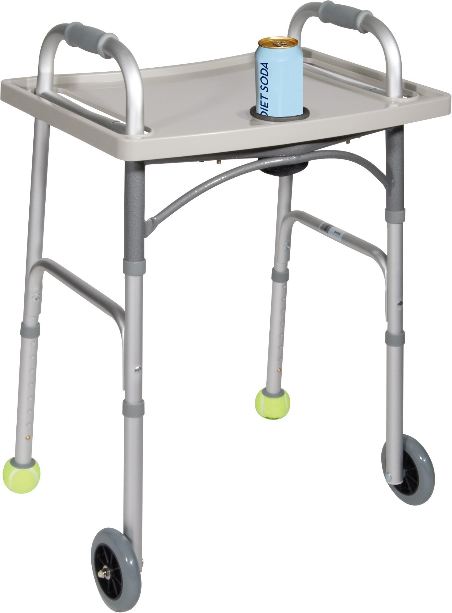 Drive Medical Universal NonFolding Walker Tray with Cup Holder
