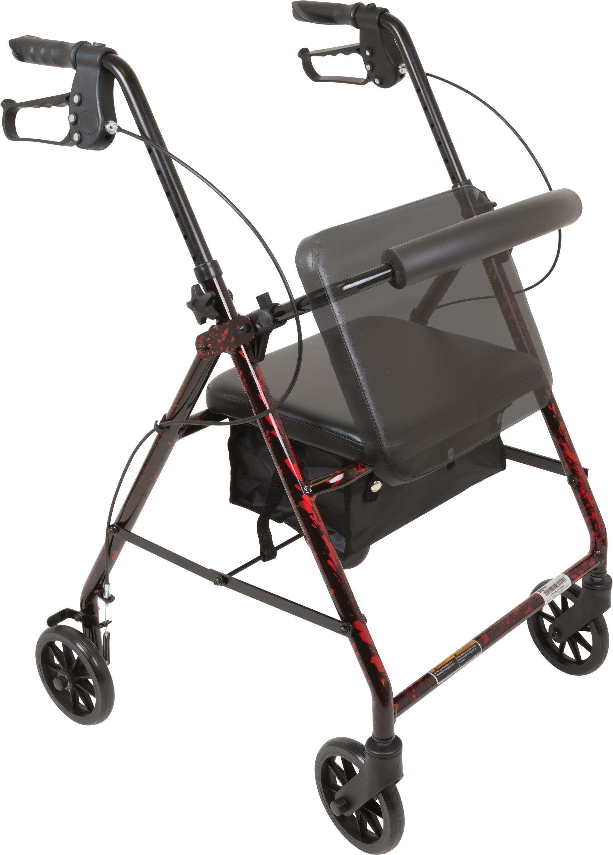 ProBasics Flame Finish Aluminum Rollator With 6" Wheels
