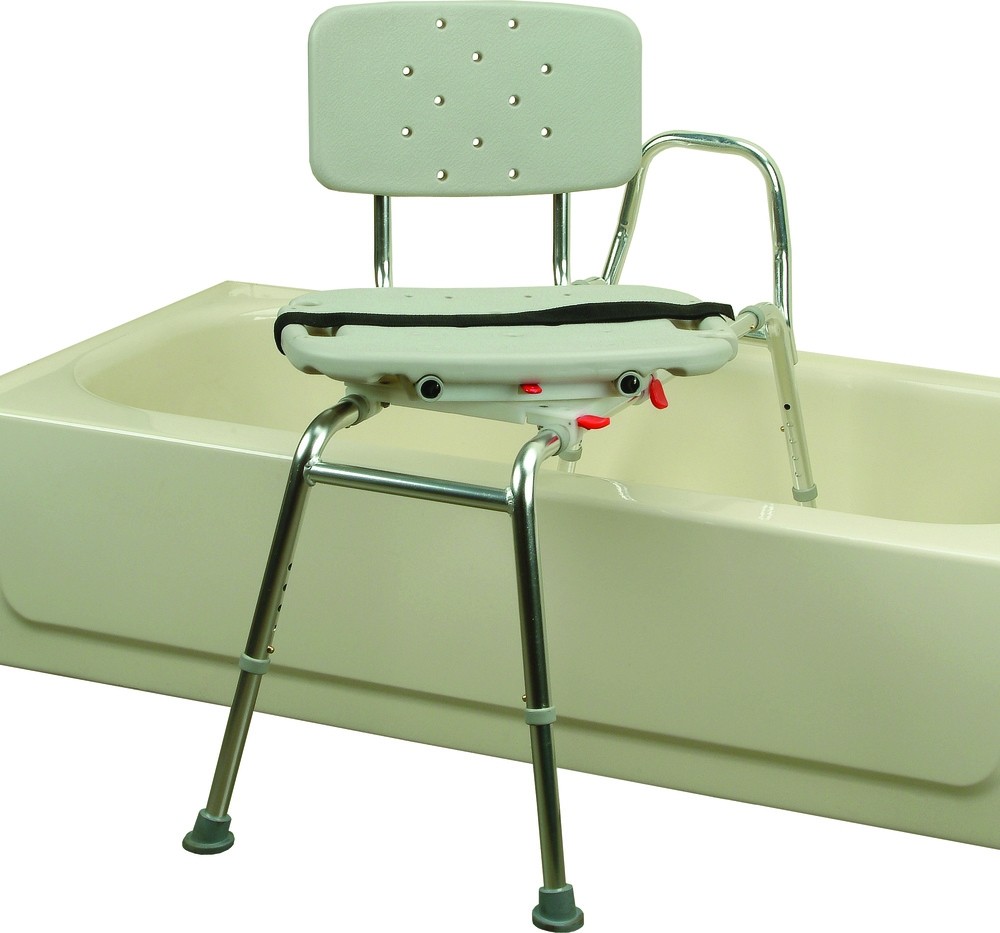 Roscoe Sliding Transfer Bench with Swivel Seat