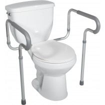 Drive Medical Toilet Safety Frame with Padded Armrests