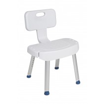 Drive Medical Bathroom Safety Shower Chair with Folding Back
