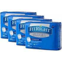 Medline FitRight Super Protective Underwear - 80 Pack