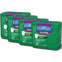 Medline FitRight Stretch Ultra Briefs - 80 Pack