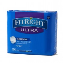 Medline FitRight Ultra Protective Underwear - 20 Pack