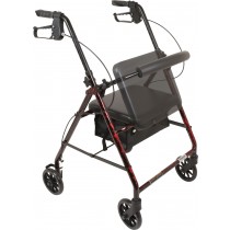 ProBasics Flame Finish Aluminum Rollator With 6" Wheels