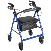 Drive R726 Aluminum Rollator With 6" Wheels - Black