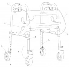 Drive Medical Replacement Seat / Caster Pin Assembly