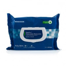 McKesson Personal Wipe StayDry® Soft Pack Aloe Vitamin E Scented Case of 600 - 12 Packs of 50