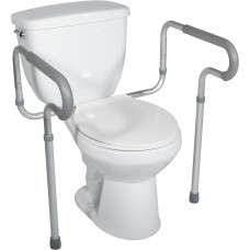 Drive Medical Toilet Safety Frame with Padded Armrests