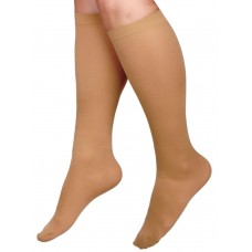 Curad Knee-High Beige Sheer 15-20 mmHg Compression Socks