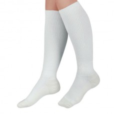 CURAD KNEE-HIGH WHITE COMPRESSION DRESS SOCKS