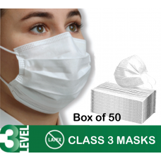 Box of 50 Class 3 Surgical Face Masks - Like N95 