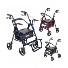 Drive Medical Duet Transport Wheelchair Walker Rollator