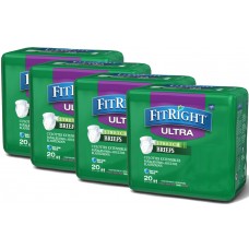Medline FitRight Stretch Ultra Briefs - 80 Pack