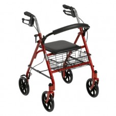 Drive Medical Durable 4 Wheel Rollator with 7.5" Casters
