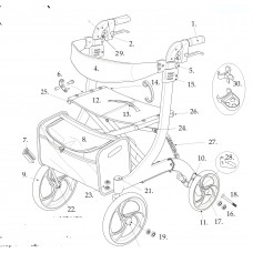 Drive Medical Crossbar For Nitro HD  (Diagram #24)